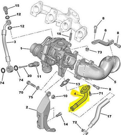 Fiat Ducato Turbo Borusu [Orjinal] (037927)